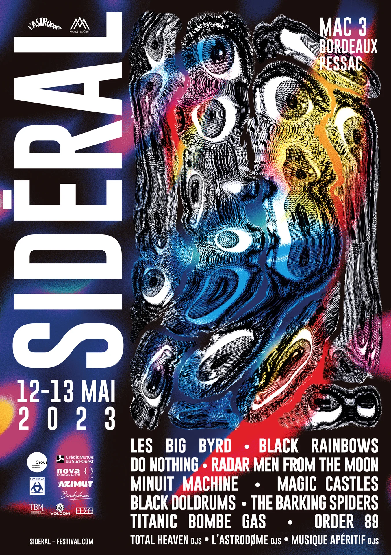 Sidéral Festival Bordeaux 2023 - Poster