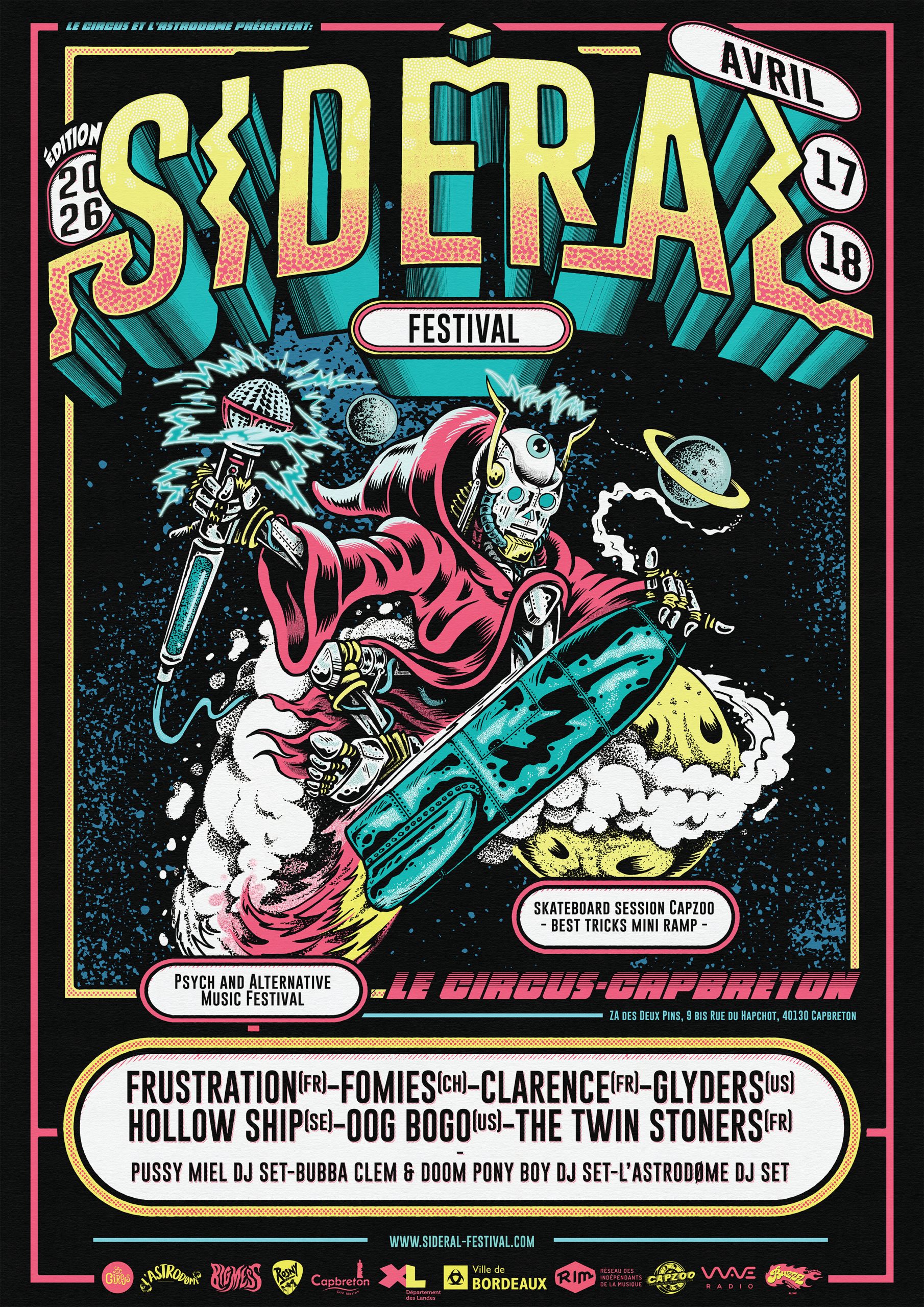 Sidéral Festival Poster - 05 MAI 2024 au Circus Capbreton