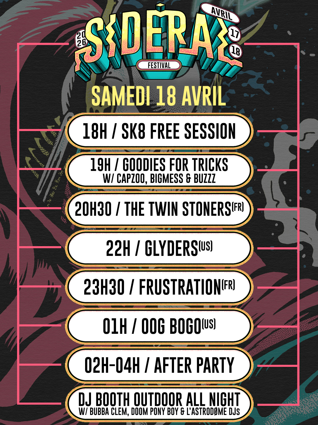 Sidéral Festival Poster - 05 MAI 2024 au Circus Capbreton