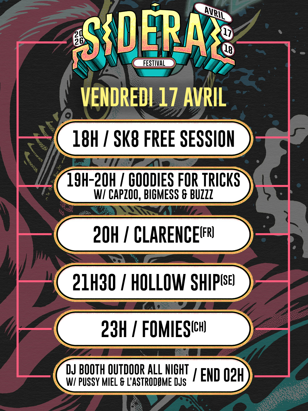 Sidéral Festival Poster - 05 MAI 2024 au Circus Capbreton